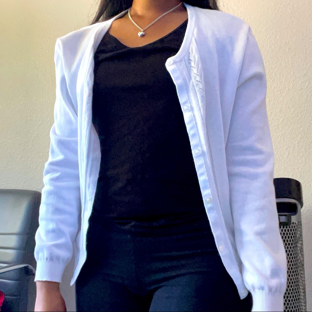 Zunie White Cardigan